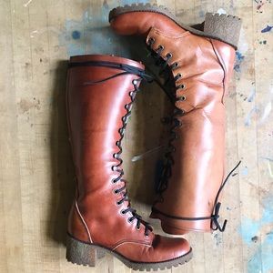 VTG Lace-Up Boots